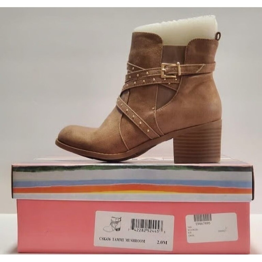 MIA Tammi Bootie (Toddler, Little kid & Big Kid) Color Mushroom Size 2